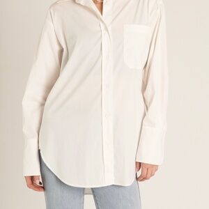 En Creme Classic White Button-Down Shirt